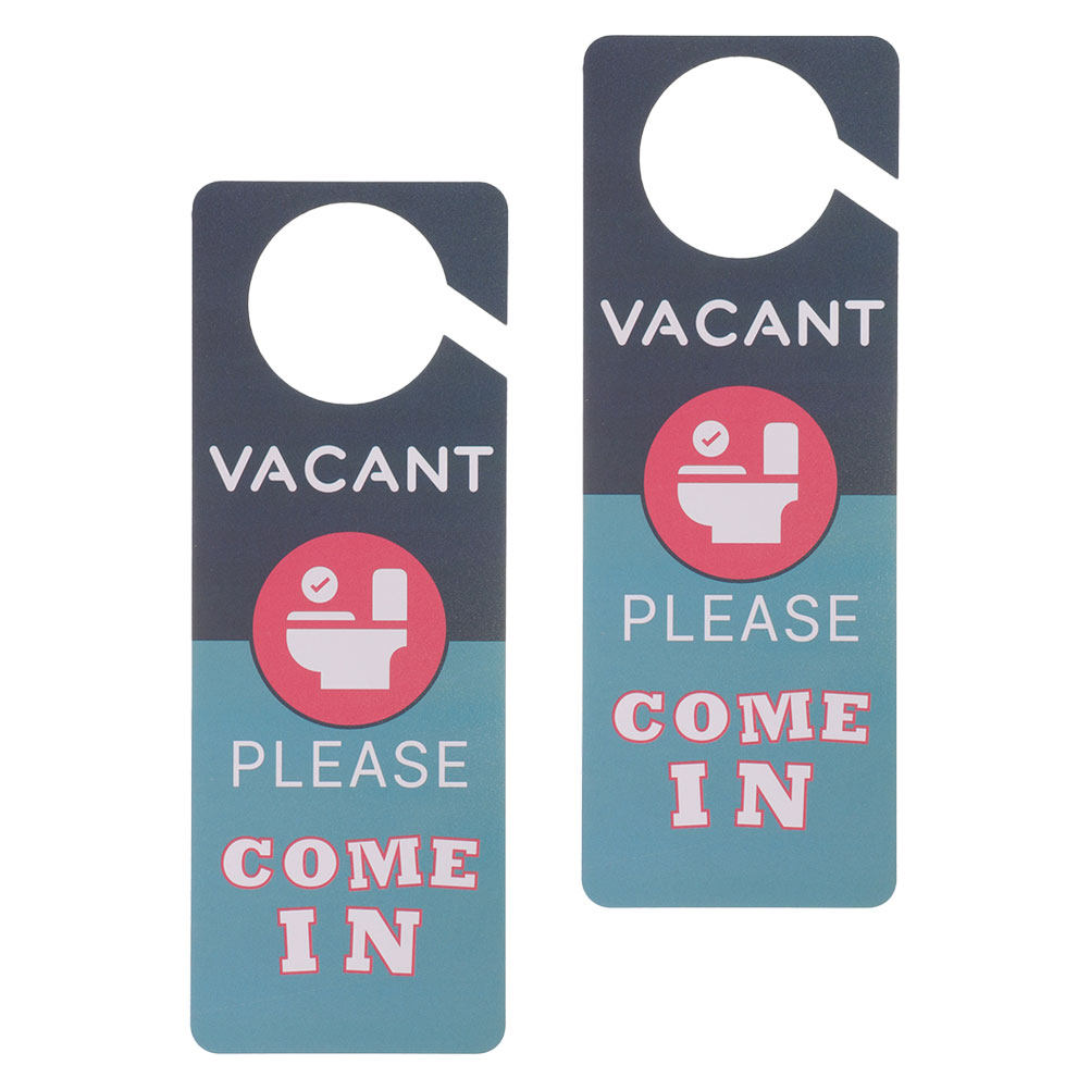 Home Bathroom Occupied Sign - 2 Pezzi di Cartelli per Porta