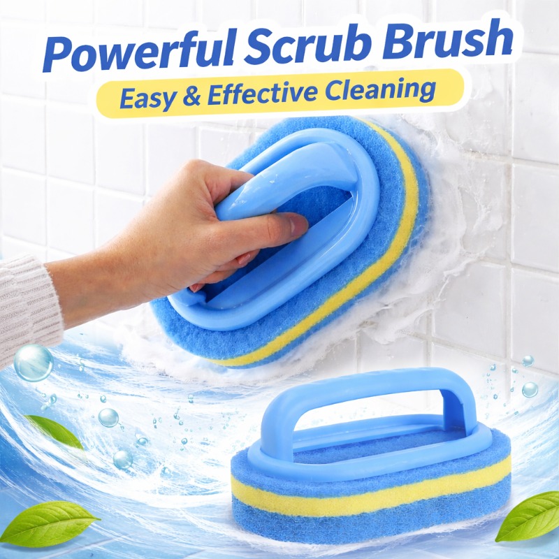 Home Bathroom Cleaning - Spazzola per Pulizie Domestiche con Manico,
