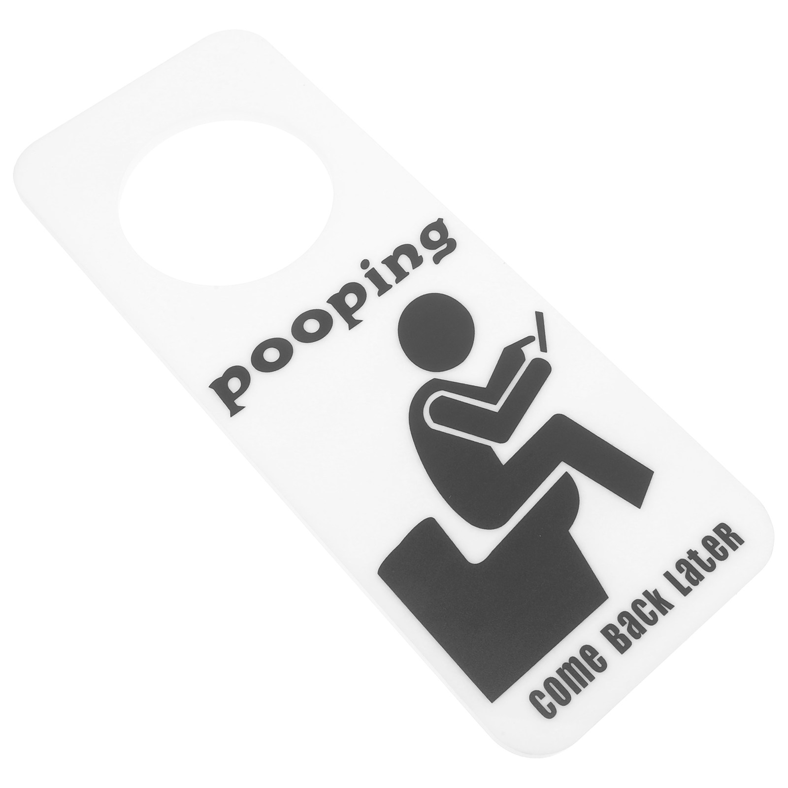 Home Bathroom Occupied Sign - Divertente Cartello per Porta del Bagno