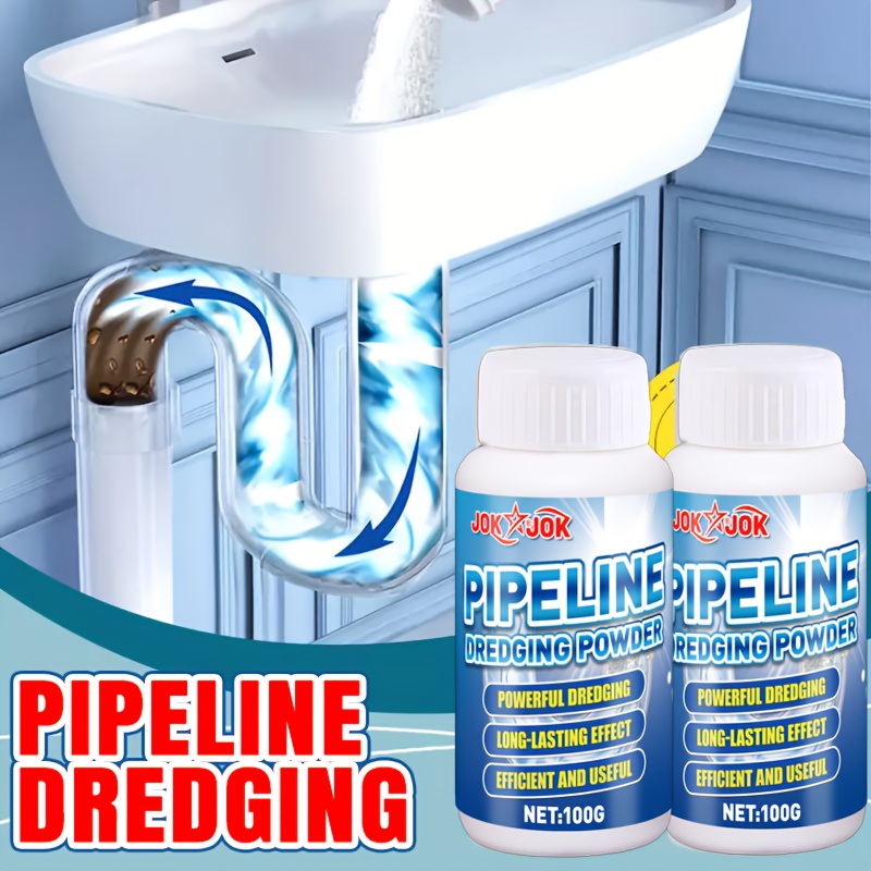 Home Bathroom Cleaning - Potente detergente per scarico in polvere,