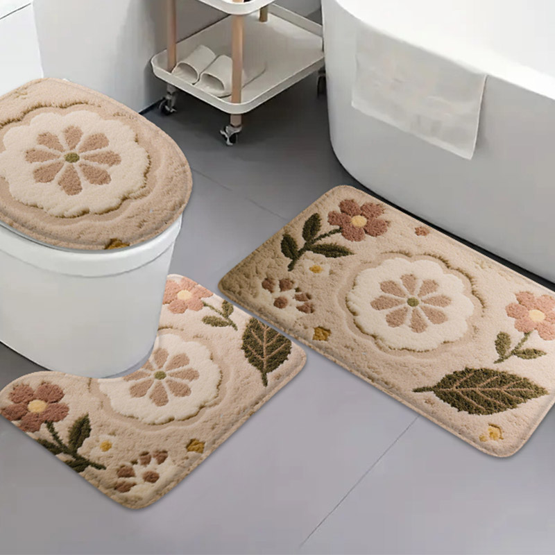 Zara Home Bathroom Rug - Set di 3 Tappetini Stile Coreano