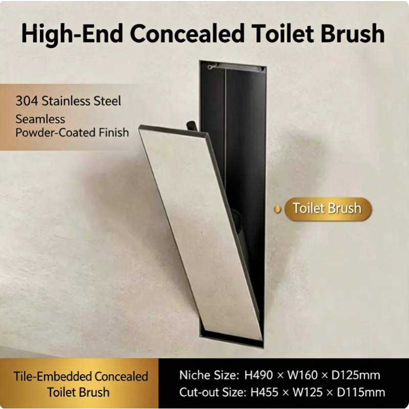 Portascopino per WC a scompars - Toilet Brush Holder recensione e prezzo