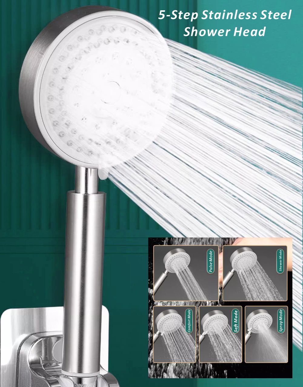 Nuovo soffione doccia in accia - Home Bathroom Taps recensione e prezzo