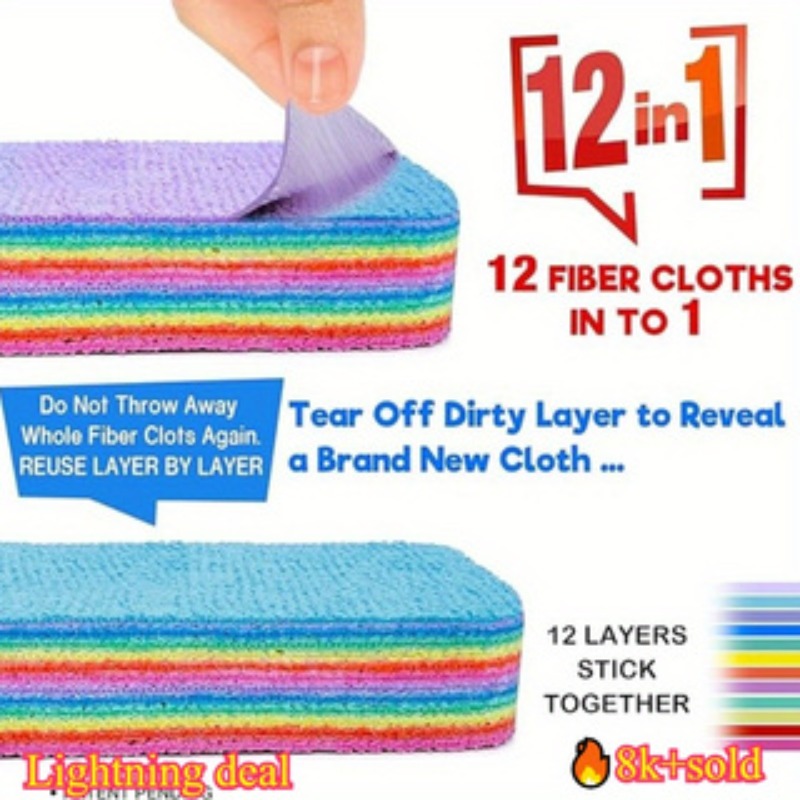 1 pezzo, fibra a 12 strati, pa - Home Bathroom Cleaning recensione e prezzo