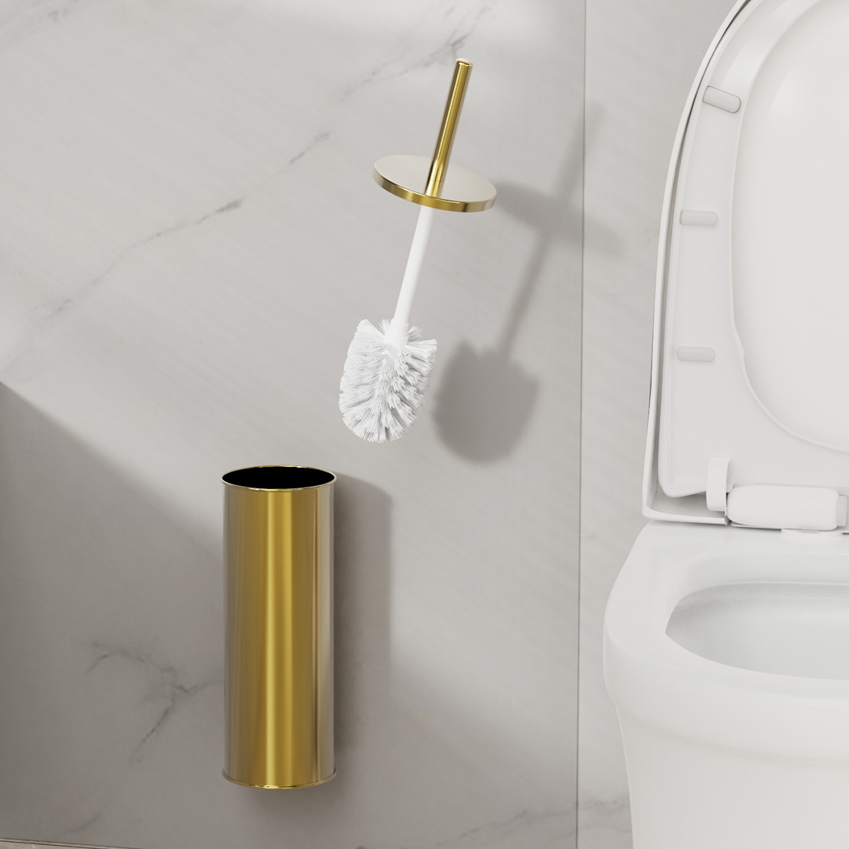 1 set di spazzole per WC in ac - Toilet Brush Holder recensione e prezzo
