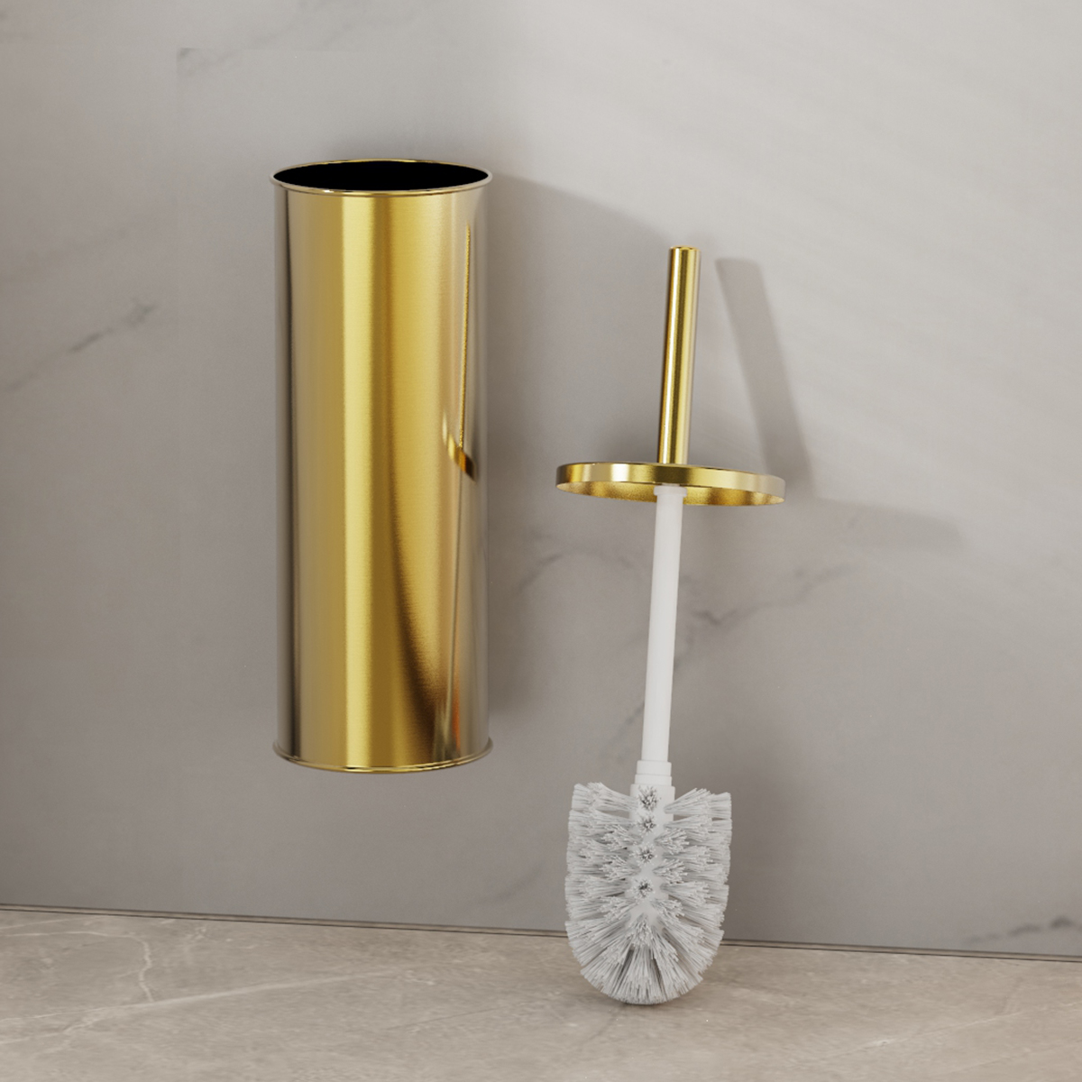 1 set di spazzole per WC in ac - Toilet Brush Holder recensione e prezzo