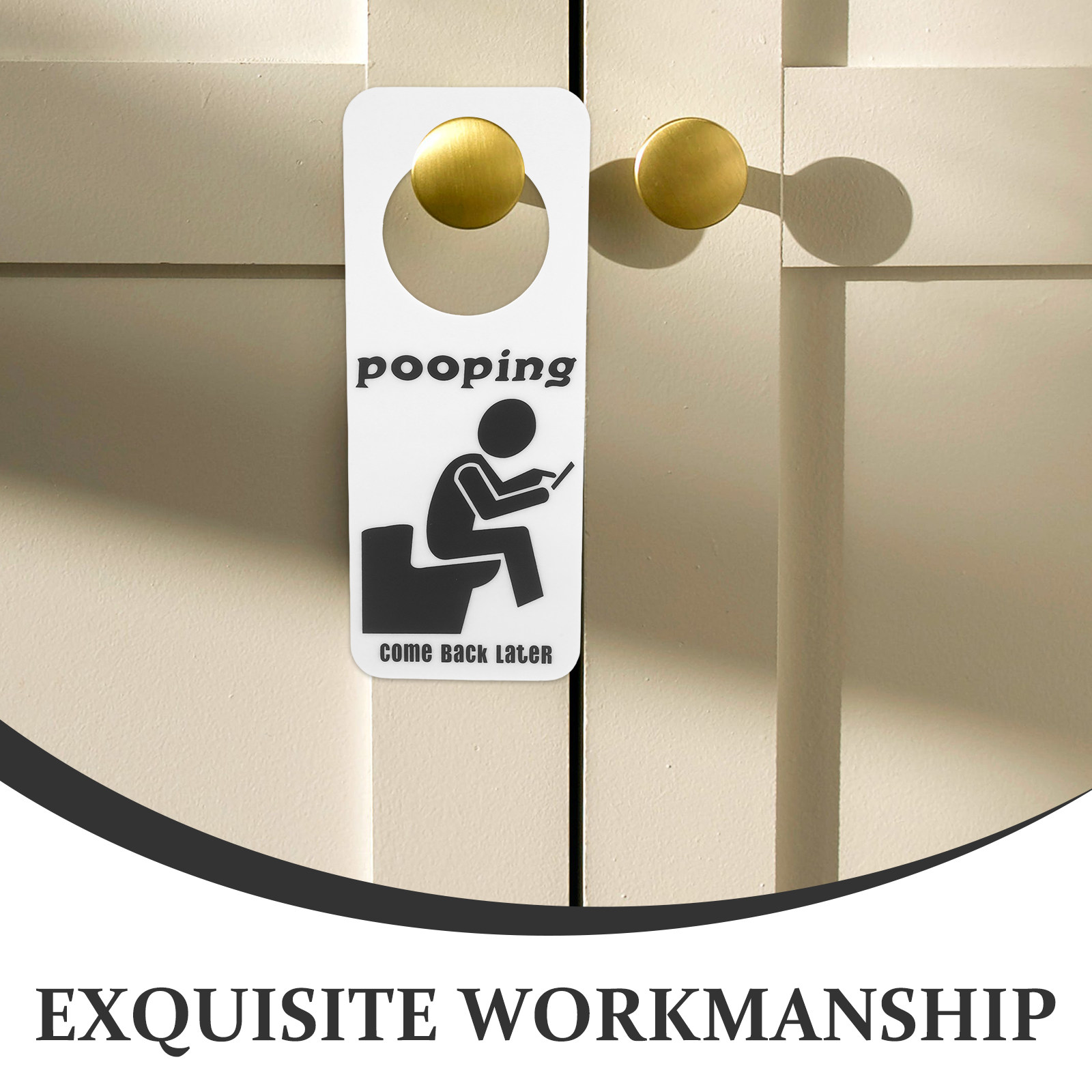Insegna Divertente per Porta d - Home Bathroom Occupied Sign recensione e prezzo